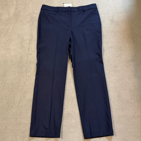 NWT - Talbots Navy Blue Trousers in 12 Petite - Picture 3 of 7